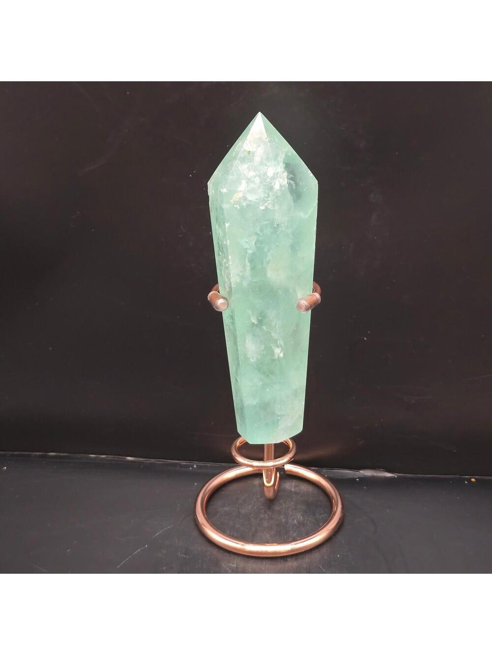 283. Baha Blast Fluorite Wand with Stand